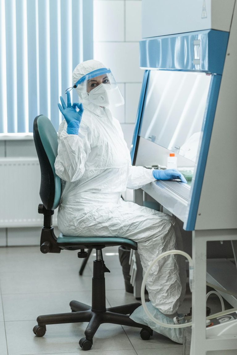 Medical Practitioner doing a Positive Hand Gesture